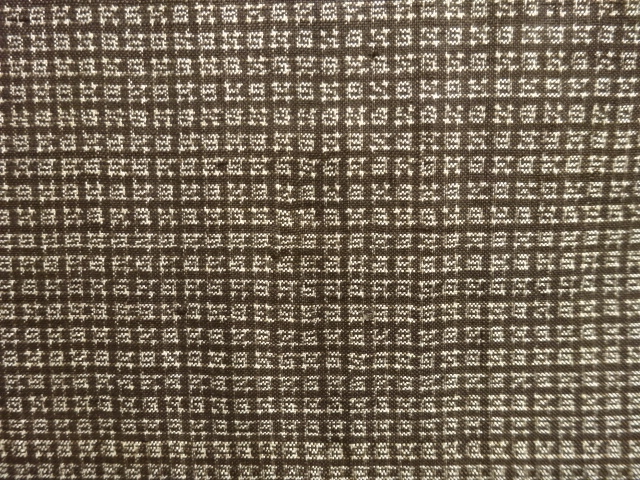 JAPANESE KIMONO / ANTIQUE DORO OSHIMA TSUMUGI MENS KIMONO